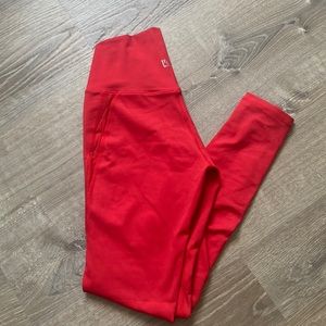 Small buff bunny red mesh leggings